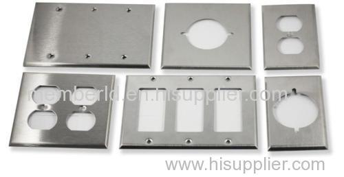 Precision stamped wall plates