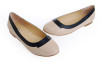 latest round toe beautiful ladies slip on flat womendress pumps shoes