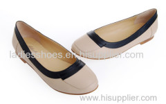 latest round toe beautiful ladies slip on flat womendress pumps shoes