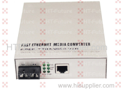 Single Fiber 10/100M Ethernet WDM Fiber Media Converter
