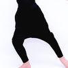 Spandex Lining Plain Velvet Black Harem Pants For Children Hip - Hop Dance