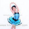Back Cross Straps Kids Dance Clothes Black Edge Double Layer Skirt For Solo