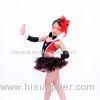 Children'S Dance Clothes Black Red Sequin Tutu Skirt For Solo Performance