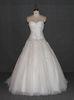 Tulle Ivory Wedding Gown Dress Sweetheart Neckline Flowers Over Skirt For Women