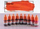 Non Toxic Temporary Organic Tattoo Ink Chinese Red 10ml Super Bright