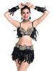 Heavy Lace Over Sexy Night Club Dresses Rhinestones Delights Feather Costumes For Dancing