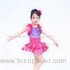 Satin Tiers Skirt Ruffle Neckline Confetti Sequins On Bodice Dress Dance Clothes for Kids' Performan