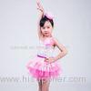 Two Tones Tiers Skirt Silver Sequins Bodice Dress Dance Clothes for Kids