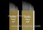Microblading 12 Pin Hard Blade Gold Curved Eyebrow Embroidery Needle