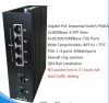 6 Ports Full Gigabit PoE Industrial Ethernet Switches 2 fiber ports+ 4 RJ45 PoE