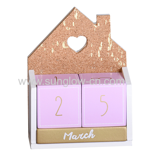 Wooden House Arts With Calendar