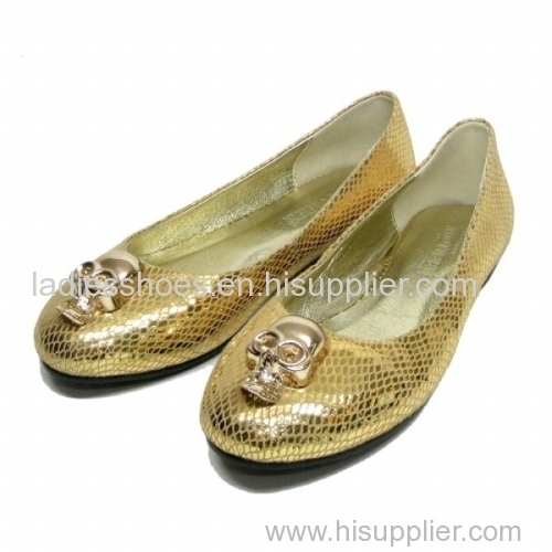 Gold paillette women dress shoes