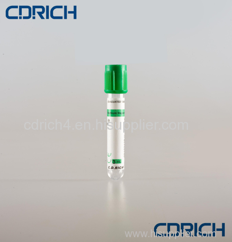 Heparin blood collection tubes