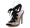 Fashion lace up high heel shoes