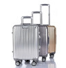 New products Aluminum luggage case &travel case gray gold sliver color luggages 4 wheels trolley luggages