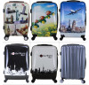 Trolley Bag Zip luggage aluminum frame luggage Type and PC Material polycarbonate colourful trolley luggage