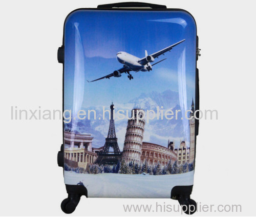 Trolley Bag Zip luggage aluminum frame luggage Type and PC Material polycarbonate colourful trolley luggage