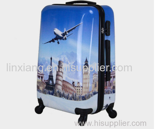 Trolley Bag Zip luggage aluminum frame luggage Type and PC Material polycarbonate colourful trolley luggage