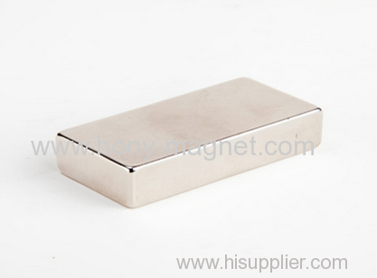 strong 52.66X29X6mm N38SH block bar shape Sintered neodymium magnet