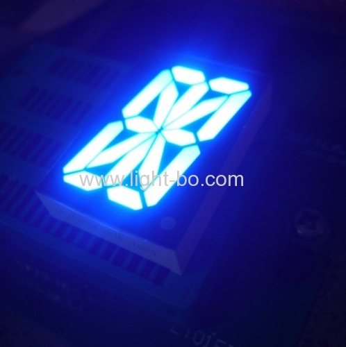 Ultra bright blue 1.2" 16 segment led display common cathode for digital read-out panel