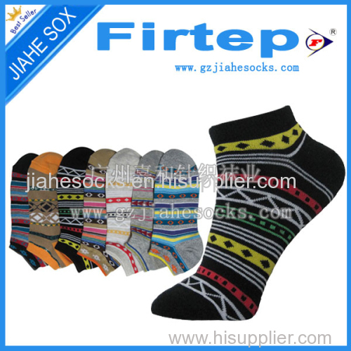 New Striped Low Cut Men Patterned Socks Custom Design Factory