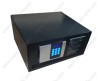 Electronic in-room safe box with motorized locking system and backlit panel for hotel bedroom