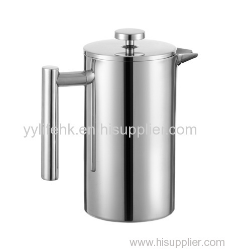 Stainless Steel Double Wall Coffee French Press and Tea Maker