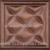 Environmental 3D Leather Wall Panels PU Leather + Polyurethane + PVC Board Material