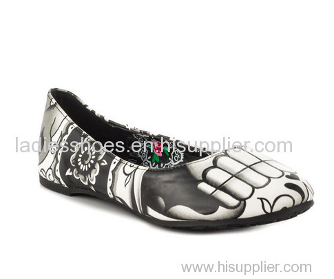 OEM Design ladies customized fashion flat comfortable dress shoes