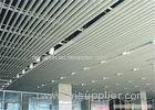 Customized Aluminium Strip Ceiling For Supermarket / Railway Station