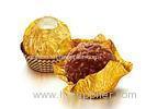 Gold Colored Chocolate Aluminum Foil Roll Corrugated Embossing