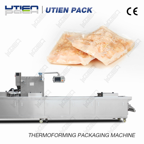 Seafood vacuum thermoforming packaging machine