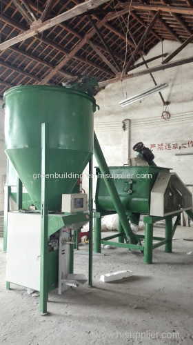 Dry mortar mixer system from