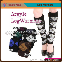 Beauty Wool Patterned Leg Warmers Customized Socks Supplier