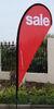 Outdoor Advertising Teardrop Flag Signs With Full Fiberglass Pole