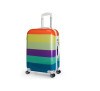 Korean style beautiful pringting PC travel trolley luggage bag/spinner hard shell luggage