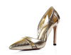 Ladies snake texture pointy toe dress shoes
