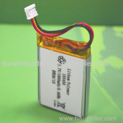 IEC62133 UN38.3 Approved 3.7v 1800mah / battery lipo 3.7v 1800mah / 1800mah mobile phone battery 3.7v