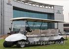 White 8 Seater Electric Car Golf Car With Plastic Bodywork With CE For Hotel / Resort