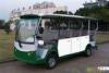 Safety 14 Seater Pure Electric Shuttle Bus With Closed Door For Reception 5KW DC Motor