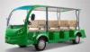 Green Color Electric Sightseeing Car For 11 Person With CE Dongfeng Brand