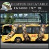 Python attact bus combination inflatable obstacle course