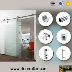 round type sliding glass barn door tracks and rollers