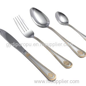 Gold Plated Cutlery Set 72pcs