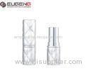 Silver Empty Lipstick Containers Lipstick Tubes Packaging Embossed Surface
