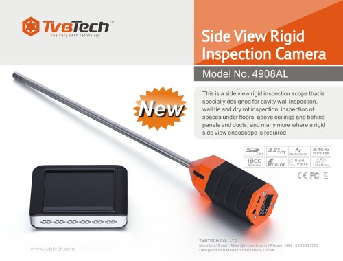 Side View Lift/loft Inspection camera with DVR Function for Video Input