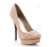 suede stiletto heel women dress shoe with studs