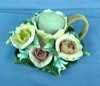 Porcelain Flower Candle holder
