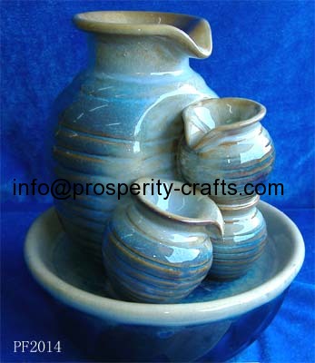 Ceramic Glazed tabletop Fountain