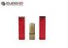 Eco Friendiy Red Empty Lipstick Tubes Laser Engraving Square Shape